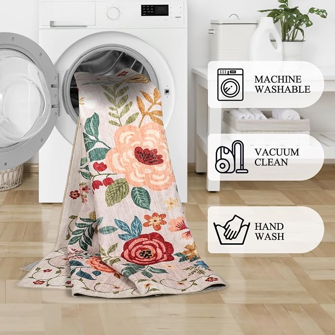 DUKINO 2x8 Runner Rug for Hallway, Washable Kitchen Runner Rug - Image 6