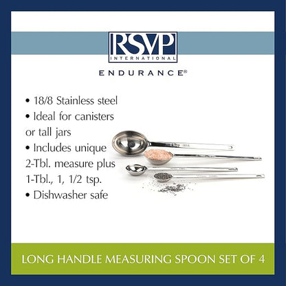 RSVP International Measuring Spoons, Stainless Steel - Image 6