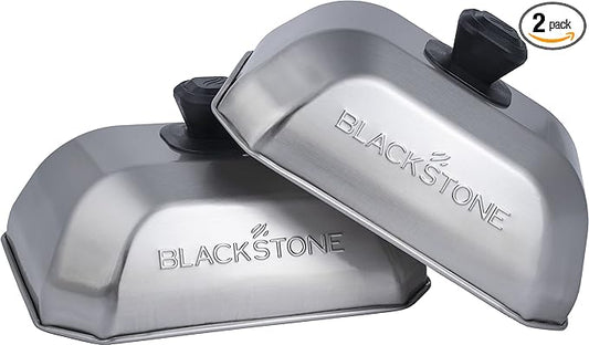 Blackstone 5207 Rectangle Basting Cover Small 2-Pack Griddle Accessories by Blackstone