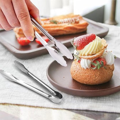12 Pack Small Serving Tongs, XEVOM Stainless Steel Sugar Tongs Mini Appetizers - Image 6