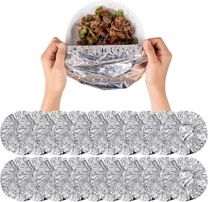 Ouliget Repeatable Film Insulation Cover, Aluminium Foil Elastic Food Bowl by OULIGET