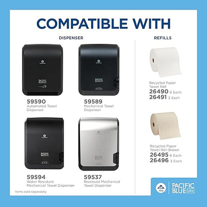 Pacific Blue Ultra 8" High-Capacity Mechanical Paper Towel Dispenser by GP PRO - Image 7
