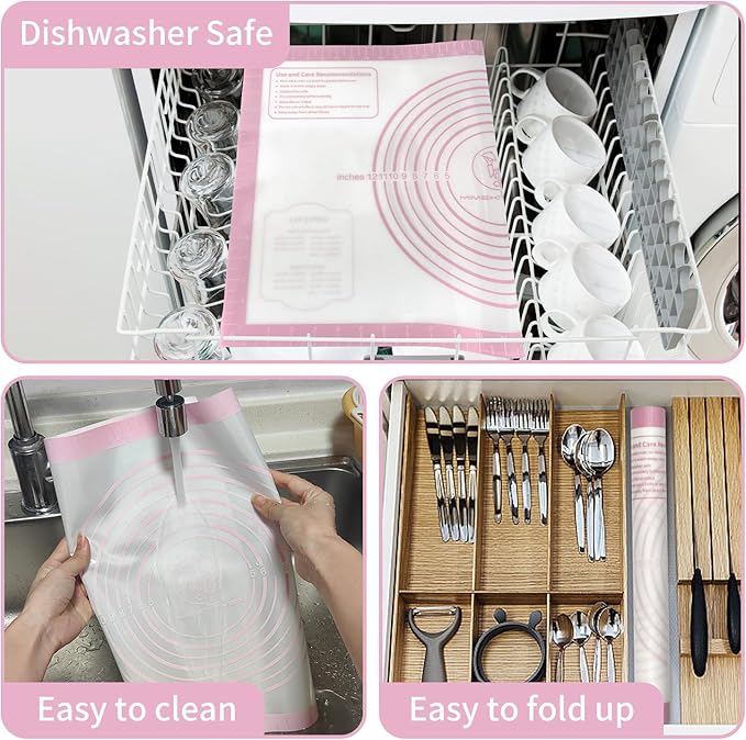 Non-stick Silicone Pastry Mat, Silicone Baking Mat - Image 6