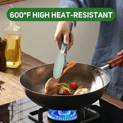 Tongs for Cooking, 600ºF High Heat-Resistant Stainless Steel Kitchen Tongs - Image 8