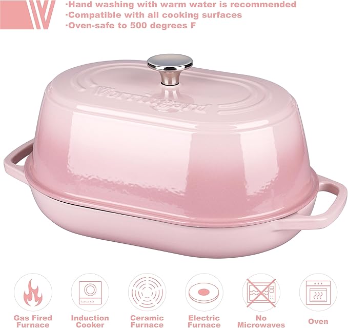 VORRINGARD Enameled Cast Iron Dutch Oven Pot - Image 3