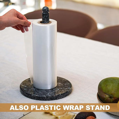 Koville Norwegian Natural Granite Paper Towel Holder Countertop, Genuine Stone - Image 7