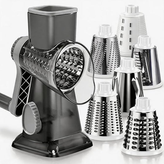 KEOUKE Rotary Cheese Grater Pro 6 in 1 by KEOUKE