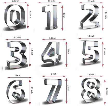 Number Cookie Cutter Tool Set, Birthday Party Decorations - Image 2