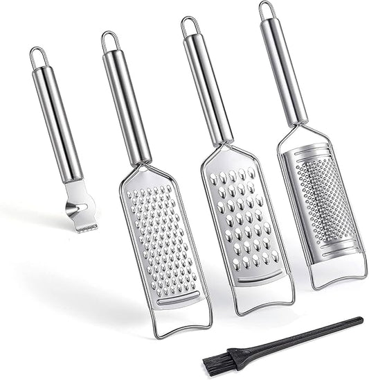 Tongjude Stainless Steel Cheese Grater Set, Lemon Zester by Tongjude%C2%AE