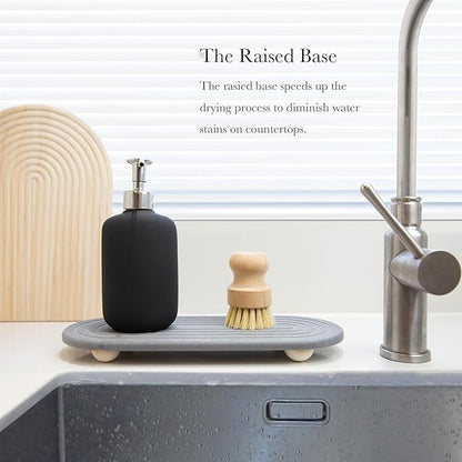 Instant Dry Sink Caddy Organizer – Water Absorbing Stone Tray - Image 4