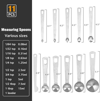 Accmor Stainless Steel Measuring Spoons Set - Image 6