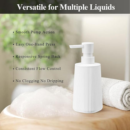 White 2 Pack Hand Soap Dispensers Set - Image 3