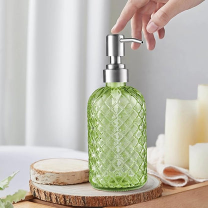 14 Oz Refillable Glass Soap Dispenser - Image 4