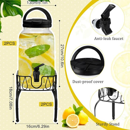 Tanlade 2 Pcs Plastic Drink Dispenser - Image 3