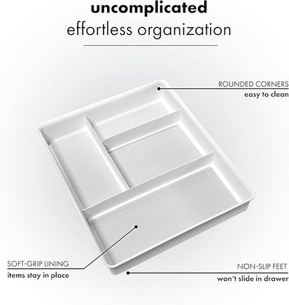 madesmart 4 Compartment Drawer Organizer, Office Tools, & Small Household Items - Image 3
