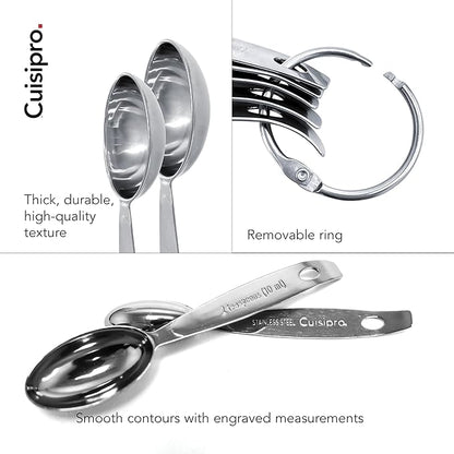 CUISIPRO Odd-Size Measuring Spoon SS 5pc Set - Image 7