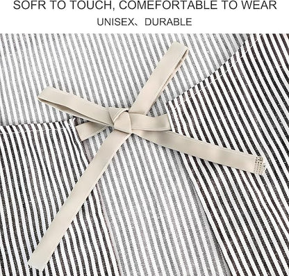 Serrenf 2 Pack Apron, Cooking Kitchen Aprons, Adjustable Bib Apron - Image 7