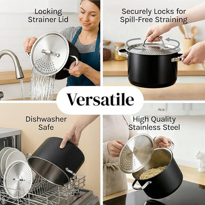 Cooler Concepts Pasta Pot with Strainer Lid - Image 6