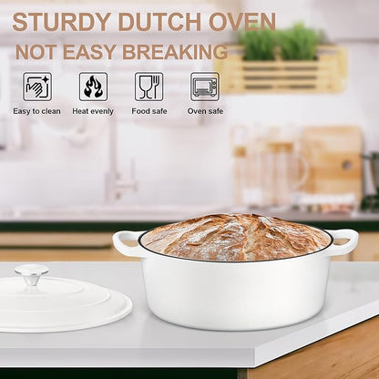 E-far 5QT Oval Dutch Oven Pot - Image 7
