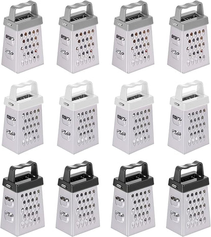 12 Pcs Mini Cheese Grater Stainless Steel Box Grater by Unknown