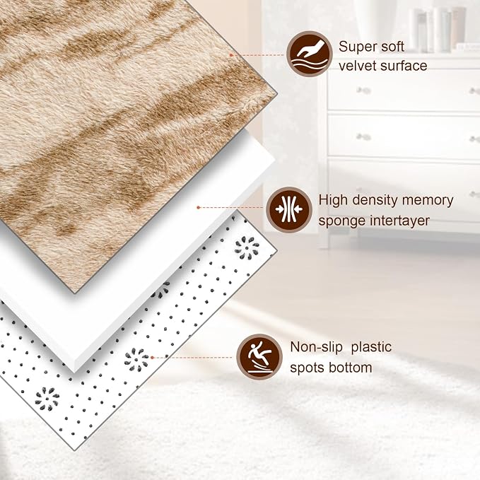 TWINNIS Super Soft Shaggy Rugs Fluffy Carpets, 6x9 Feet, Indoor Modern Plush - Image 2