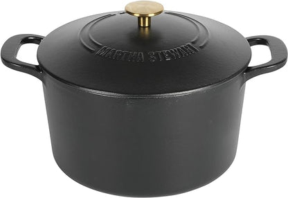MARTHA STEWART Gatwick 7-Quart Enamel Cast Iron Dutch Oven Pot by MarthaStewart