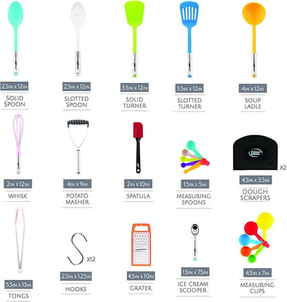 Kitchen Utensils Set 35 PCS Cooking Utensils Set, Nonstick and Heat Resistant - Image 2