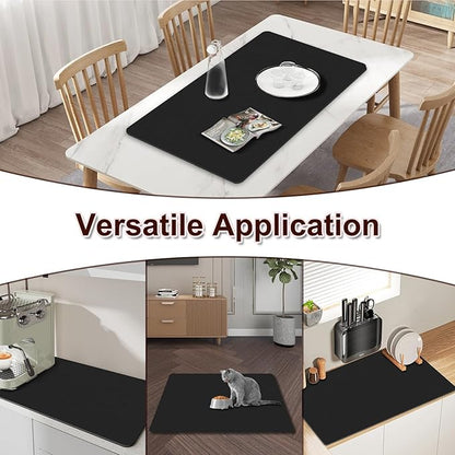 Dish Drying Mat for Kitchen Counter, Super Absorbent & Stain-Resistant - Image 6