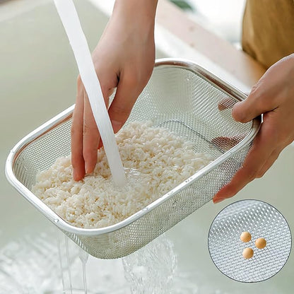 18/8 Stainless Steel Fine Mesh Strainer Basket - Image 3