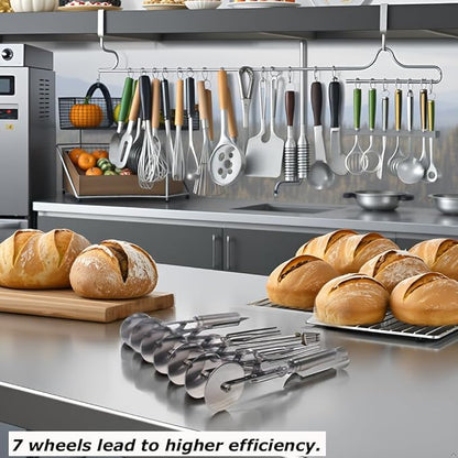 Star Brand Pastry Cutter with Grinder Spaghetti Dough Roller Knife Stainless - Image 7