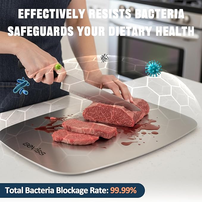 Real 99.85% Pure Titanium Cutting Board Non-Toxic 13.66" x 9"- BPA Free - Image 6