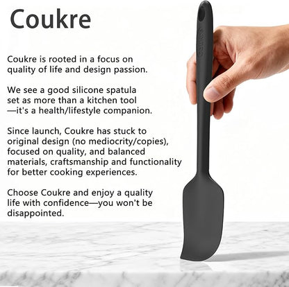 Coukre Silicone Spatula Set of 5, High Temperature Resistant, Food Grade - Image 7