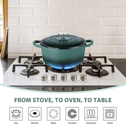 E-far 3 Qt Enameled Cast Iron Dutch Oven - Image 4