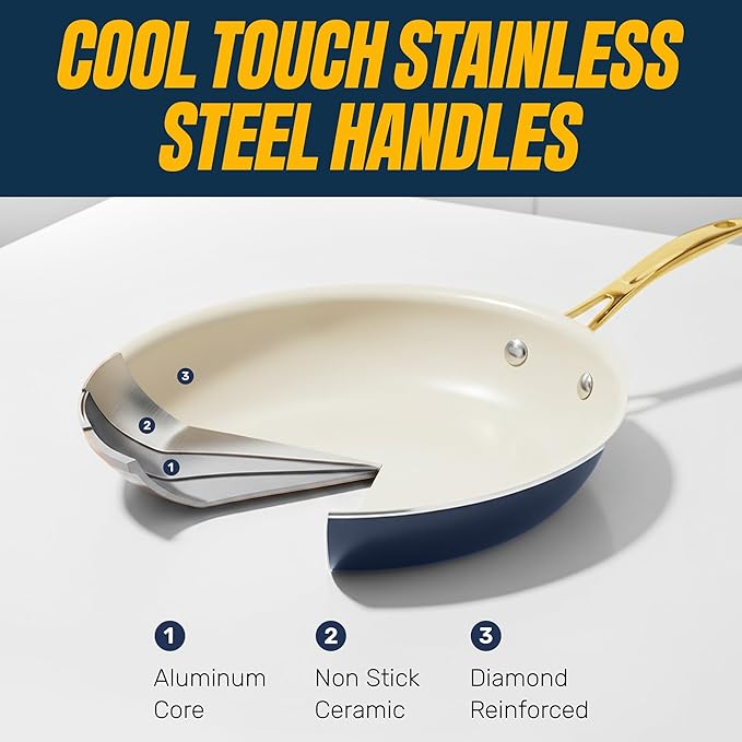 Gotham Steel 20pcs Pots and Pans Set Non Stick Ceramic Cookware Set - Image 6