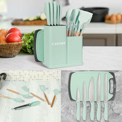 19 PCS Kitchen Cooking Utensils Set, 11 Pieces Silicone Cooking Utensils Set 6 - Image 9