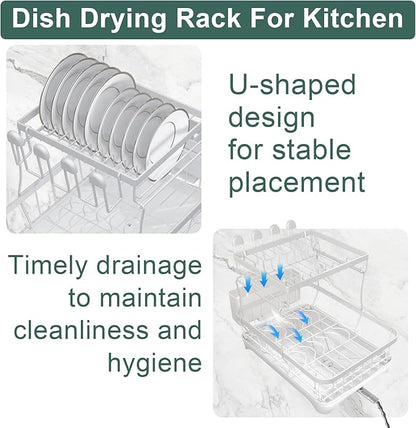 LIYI Dish Drying Rack, Large Dish Rack - Image 4