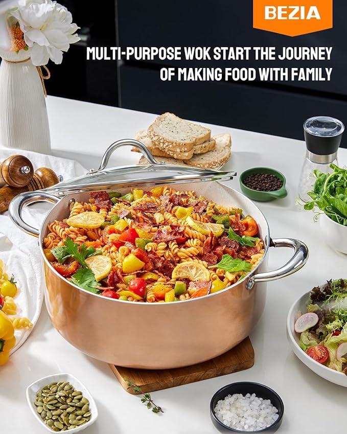 BEZIA Large 10 Quart Nonstick Cooking Pot - Image 3