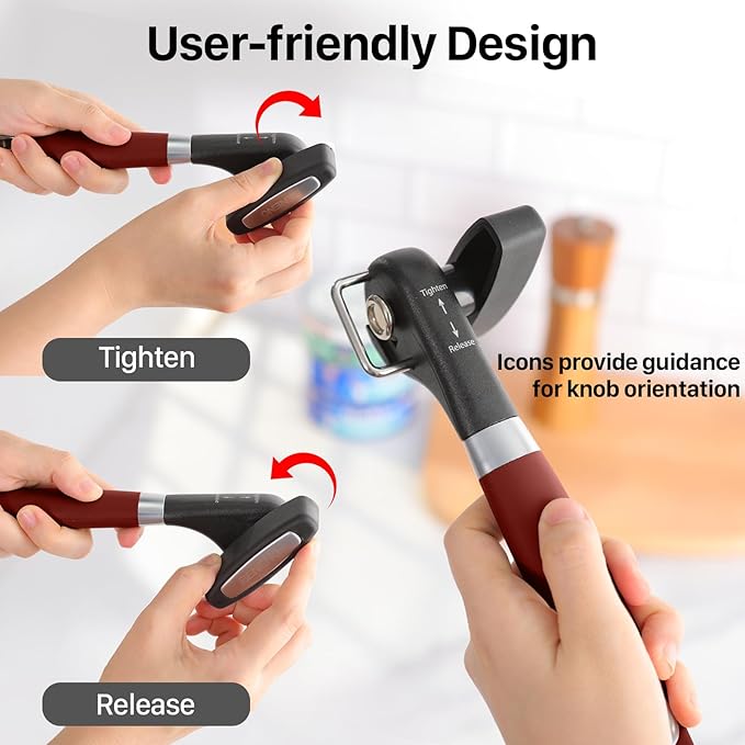 Beneno Can Opener, Manual Side Safe Cut Can Opener Smooth Edge - Image 5