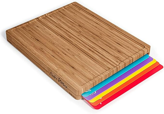 Cooler Kitchen Bamboo Wood Cutting Board Set by CoolerKitchen