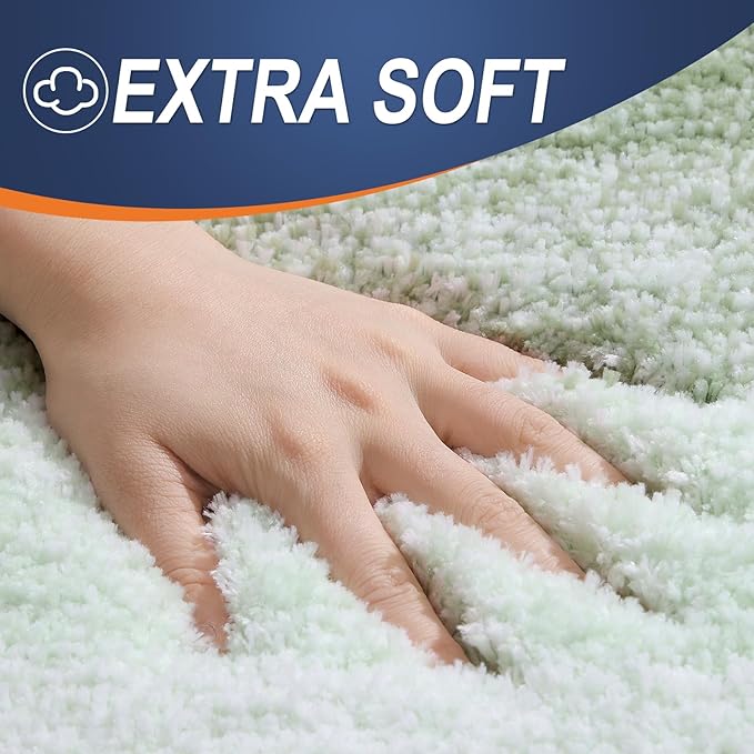 OLANLY Bathroom Rugs Mat 30x20, Extra Soft Absorbent Microfiber Bath Rugs - Image 3