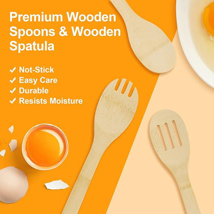 5 Piece Wooden Spoons - Image 7