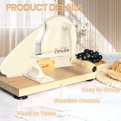 Brvclon Manual Bread Slicer Adjustable Thickness, Hand Crank Bread Slicer - Image 6