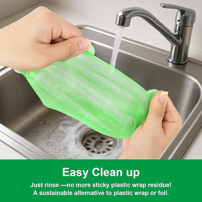 Silicone Stretch Lids – 6 Pack Reusable Food Covers, Flexible Silicone - Image 6