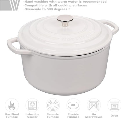VORRINGARD Enameled Cast Iron Dutch Oven Pot - Image 3