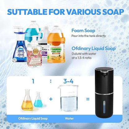 2 Pack Automatic Foaming Soap Dispenser, Touchless Foam Soap Dispenser - Image 7