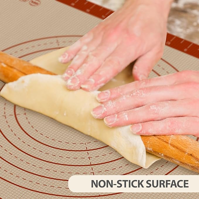 Pastry Mat, 0.7mm Extra Thick 32 x 24 Inches Large Non Stick Silicone Baking Pad - Image 2