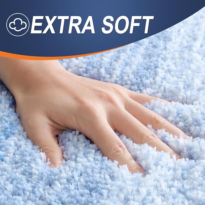OLANLY Bathroom Runner Rugs Mat 47x17, Extra Soft Absorbent Microfiber Bath Rugs - Image 3