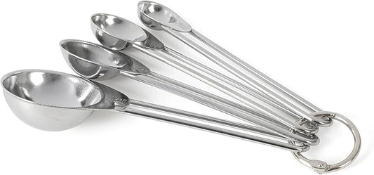 Martha Stewart Richburn 4-Piece Stainless Steel Measuring Spoons Set – Durable by MarthaStewart