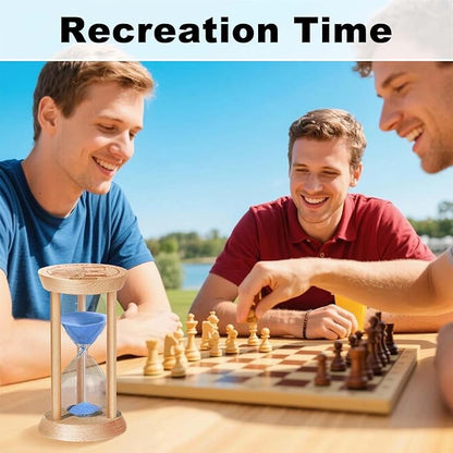 10 Minute Sand Timer, 10 Min Wooden Hourglass, Wood Mini Sand Clock, Ten Minute - Image 6
