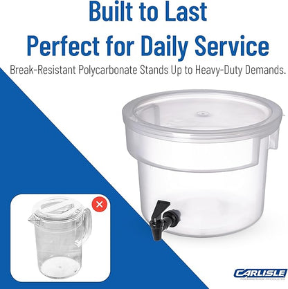 Carlisle FoodService Products Round Beverage Dispenser Drink Dispenser - Image 6